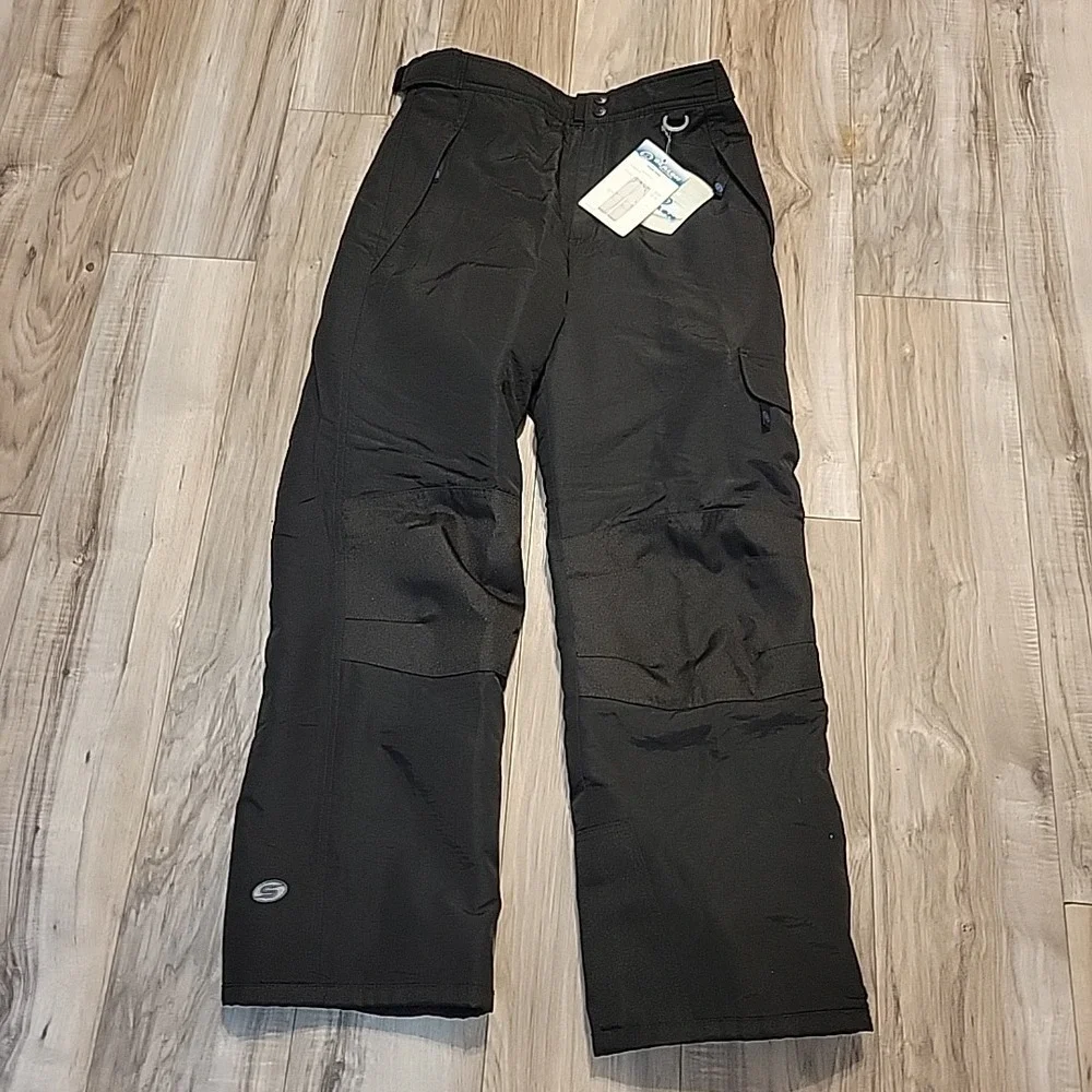 NEW NWT Slalom Ski Pants Black‎ Youth L Child